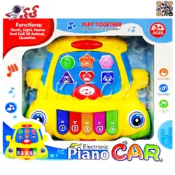 ارگ و پیانو اسباب بازی موزیکال کودک طرح ماشین Piano Car 132