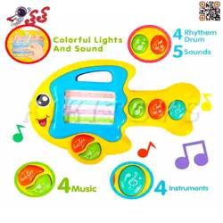 پیانو اسباب بازی موزیکال طوطی و ماهی Funny Music Animals 65097B