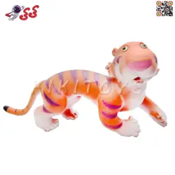 فیگور حیوانات ببر اسباب بازی فانتزی گوشتی و نرم 4