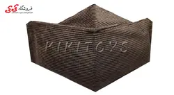 ماسک صورت سه بعدی پارچه ای سه لایه قهوه ای کبریتی