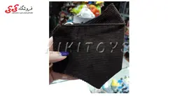 ماسک صورت سه بعدی پارچه ای سه لایه قهوه ای کبریتی