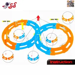 اسباب بازی پیست مسابقه و ریسینگ  طرح هات ویلز RACING TRACK 66610