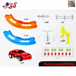 اسباب بازی پیست مسابقه و ریسینگ  طرح هات ویلز RACING TRACK 66610
