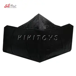 ماسک صورت سه بعدی پارچه ای سه لایه مشکی طرح دار