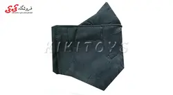 ماسک صورت سه بعدی پارچه ای سه لایه مشکی طرح دار