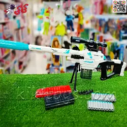 تفنگ اسباب بازی اسنایپر و تک تیرانداز تیر فومی با پوکه پران SNIPER GUN XH9966