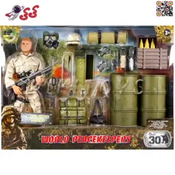 اکشن فیگور سرباز کماندو با تجهیزات نظامی 90602B برند ام اند سی WORLD PEACEKEEPERS