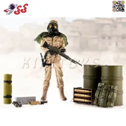 اکشن فیگور سرباز کماندو با تجهیزات نظامی 90602B برند ام اند سی WORLD PEACEKEEPERS
