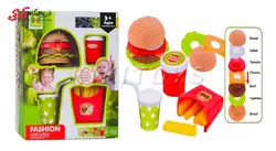 ست همبرگر و فست فود اسباب بازی FASHION SMALLCUTLERY 326