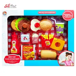 ست فست فود اسباب بازی با همبرگر  FASHION SMALLCUTLERY