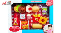 ست فست فود اسباب بازی با همبرگر  FASHION SMALLCUTLERY