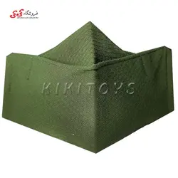 ماسک صورت سه بعدی پارچه ای سه لایه سبز طرح دار