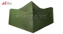 ماسک صورت سه بعدی پارچه ای سه لایه سبز طرح دار