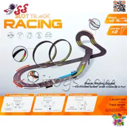 اسباب بازی ریسینگ کنترلی برقی دو حلقه RACING TRACK jj342