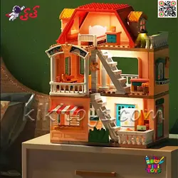 لگو دوپلو ساختمان دوطبقه با وسایل خانه 186 قطعه درشت FEELO 1801