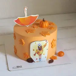 کیک  پاییزی دختر