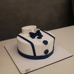 کیک پیراهن مردانه سرمه ای