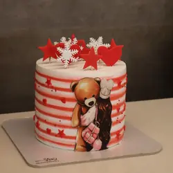 کیک دخترانه برفی