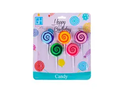 شمع آبنبات چوبی