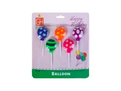 شمع بادکنک رنگین