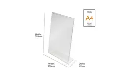 استند نگهداری کاغذ روی دیوار سایز A4 عمودی مناسب برای قرار داد کاغذ و اسناد