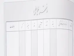 دفتر خیاطی 100 برگ رحلی جلد گالینگوری