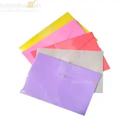 پوشه دکمه دار جیب دار A4