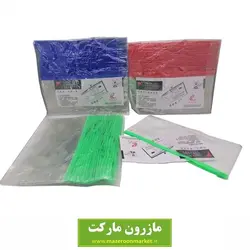 فولدر و پوشه شفاف ۱۲ × ۲۳ سانت زیپی بسته ۳ عددی