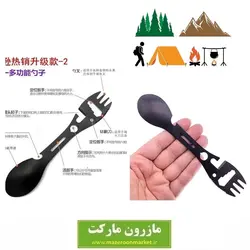 قاشق و چنگال و ابزار کمپینگ و سفر چند کاره فلزی