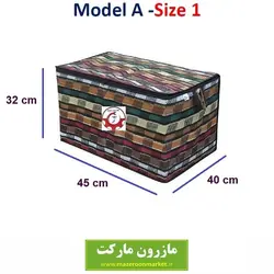 بقچه و کاور لباس و وسایل سنتی جاجیم مدل A سایز یک