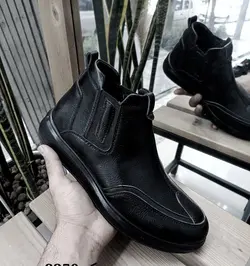 حراااج شگفت انگیز این هفته کفش نیم بوت شیک و بروز مردانه پسرانه مشکی با کیفیت درجه یک با ارسال رایگان کد 2350