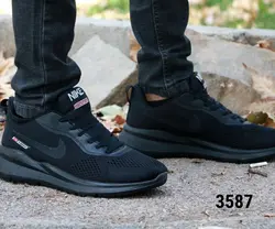 فروش فوق العاده کفش مدل نایک زیره تزریق با کیفیت  مردانه پسرانه به رنگ مشکی تمام جذاااب  با ارسال رایگان کد 3587