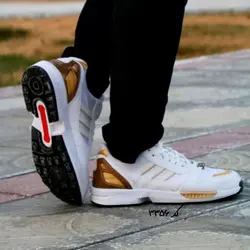 تخفیف  فوق العاده این هفته مدلZx   پیاده روی مردانه به رنگ سفیدطلایی کد 3356 ارسال رایگان