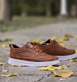 حراج  ویژه کفش تابستانه مردانه پسرانه طبی  زیره پیو رنگ قهوه ای روشن با ارسال رایگان 2289