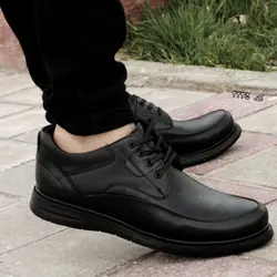 حراج ویژه کفش طبی مدل  اداری مجلسی مردانه با ارسال رایگان،مشکی رنگ و بندی  کد۲۲۳۵