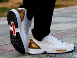 تخفیف  فوق العاده این هفته مدلZx   پیاده روی مردانه به رنگ سفید طلایی با ارسال رایگان  کد ۳۳۵۶