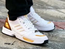 تخفیف  فوق العاده این هفته مدلZx   پیاده روی مردانه به رنگ سفید طلایی با ارسال رایگان  کد ۳۳۵۶