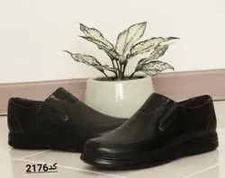 فروش  محدود کفش طبی بزرگ پا  اداری مجلسی مردانه رنگ مشکی با ارسال رایگان کد2176