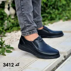 حراج کفش طبی مردانه مدل تک سگک کد 293 با ارسال رایگان اداری رنگ مشکی