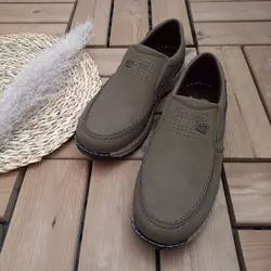 حراج فوق العاده کفش طبی استاندارد اداری مجلسی مردانه زیره دورنگ  قهوه ای با ارسال رایگان