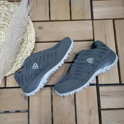 کفش کتونی اسپرت مردانه پسرانه مدل ریبوک زیره تزریق جنس فوق العاده عالی طوسی با ارسال رایگان 9999