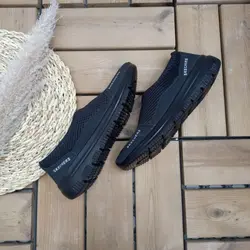 کفش کتونی اسپرت مردانه پسرانه مدل اسکیچرز  زیره تزریق با کیفیت  عااالی  رنگ مشکی با ارسال رایگان کد 3057