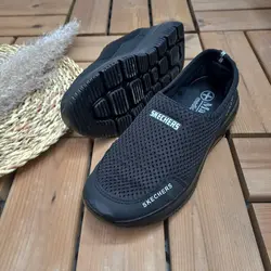 کفش کتونی اسپرت مردانه پسرانه مدل اسکیچرز  زیره تزریق با کیفیت  عااالی  رنگ مشکی با ارسال رایگان کد 3057