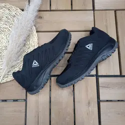 کفش کتونی اسپرت مردانه پسرانه مدل ریبوک زیره تزریق جنس عالی مشکی با ارسال رایگان 9998