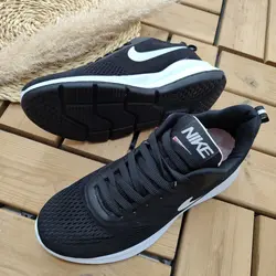فروش فوق العاده کفش مدل نایک مردانه پسرانه به رنگ مشکی نایک سفید جذاااب  با ارسال رایگان کد 3586