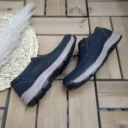 حراج فوق العاده کفش طبی استاندارد اداری مجلسی مردانه زیره دورنگ  مشکی با ارسال رایگان 2020