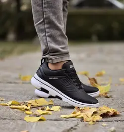 کفش کتونی اسپرت مردانه پسرانه مدل اسکیچرز  نرم و با کیفیت  رنگ مشکی با ارسال رایگان کد 3371