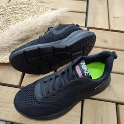 فروش شیک ترین کفش مدل نایک مردانه پسرانه به رنگ مشکی نایک مشکی تمام با ارسال رایگان کد 3587