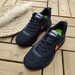 کفش مدل نایک مردانه پسرانه به رنگ مشکی نایک مشکی نایک نارنجی با ارسال رایگان کد 3585