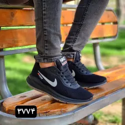 کفش اسپرت مردانه مدل نایک زیره طبی راحت مشکی طوسی ارسال رایگان